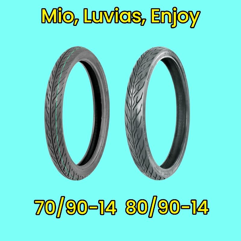 Vỏ Lốp Xe Mio Luvias Enjoy AB Vision có dùng săm size 70 90-14 80 90-14 90 90-14 CASUMINA Phụ Kiện Phụ Tùng