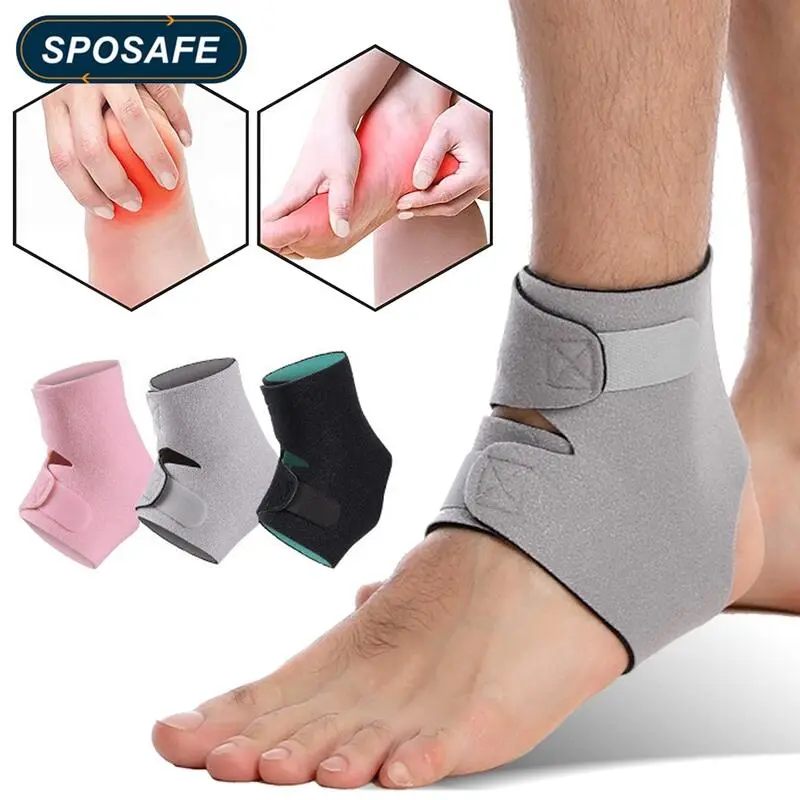Bảo vệ mắt cá chân, SPOSAFE, 1 chiếc, Có Thể Đeo Được với dây đeo đôi, kích thước Trung Bình Thích hợp để Đi Bộ Đường Dài, Bóng Chày, Tennis, Bóng Chuyền, hỗ trợ, thích hợp cho nam và nữ Sport