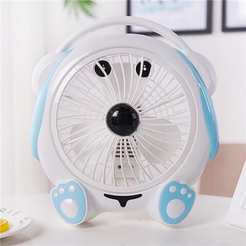 Quạt để bàn văn phòng, để giường cho trẻ em hình thú cắm điện. Quạt mini bền đẹp 8