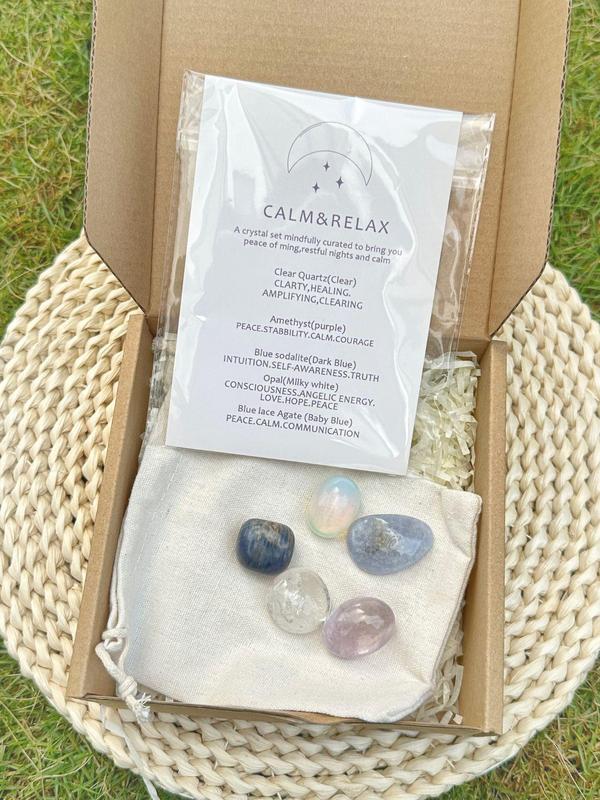 Pocket-sized Calm Crystal Kit, 5-second Stress Relief, Anxiety Soothing & Mind Reset 4