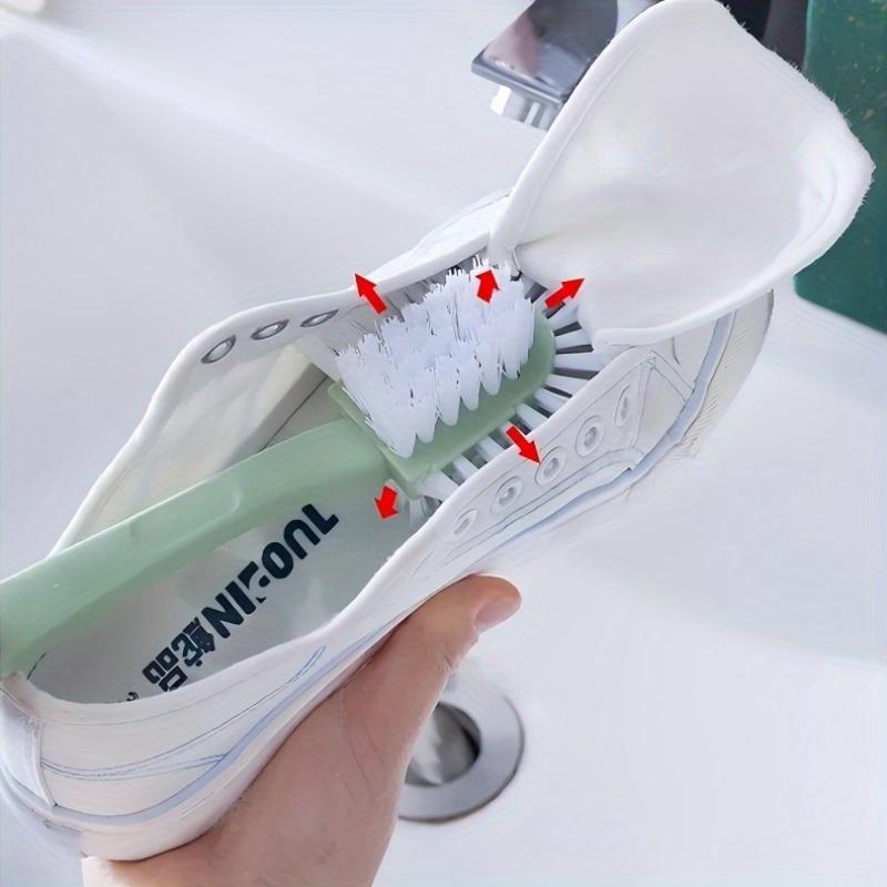 Product Introduction of 5-in-1  Shoe Brush: Plastic Material, Efficient Cleaning Footwear Comfort 4