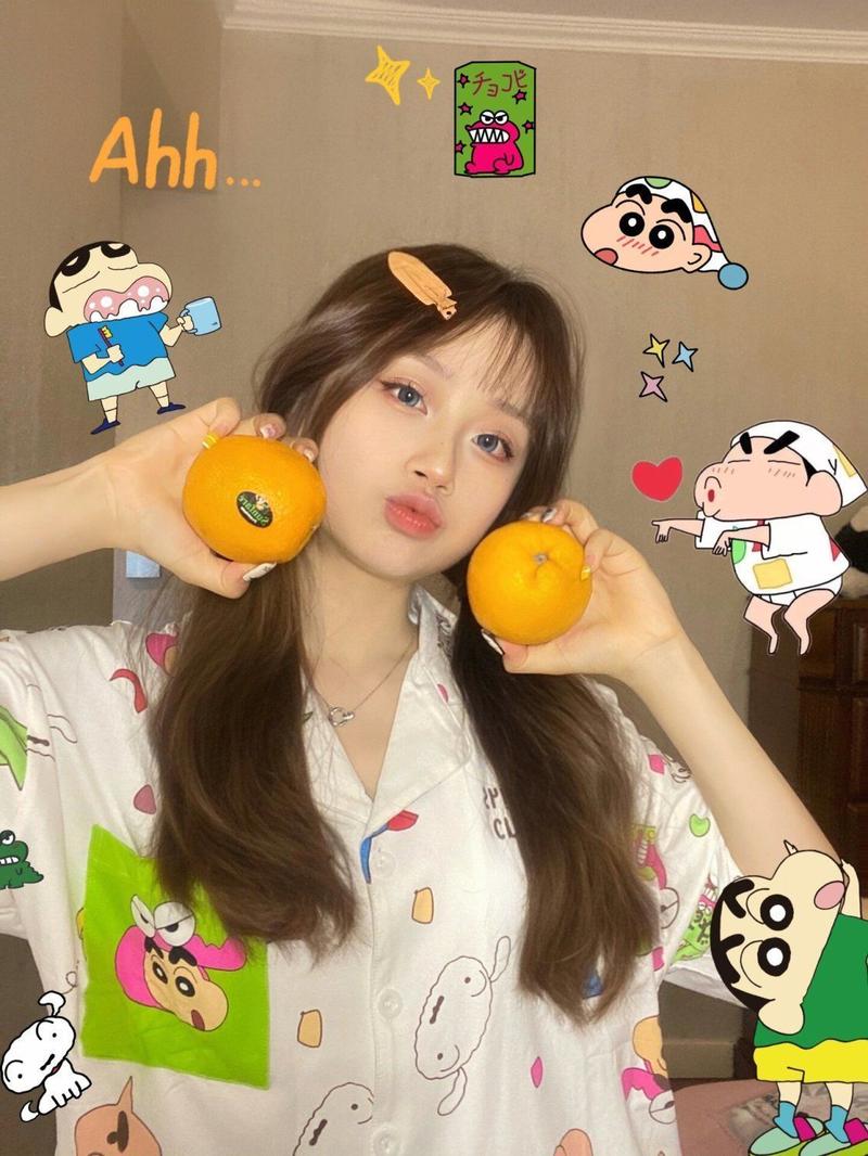Product Introduction of Bộ Đồ Ngủ Xiaoxin Bút Chì Màu, OOTD-ins, Bộ Đồ Mặc Nhà Hoạt Hình Ngắn Tay Cho Nữ Women Pijama 3