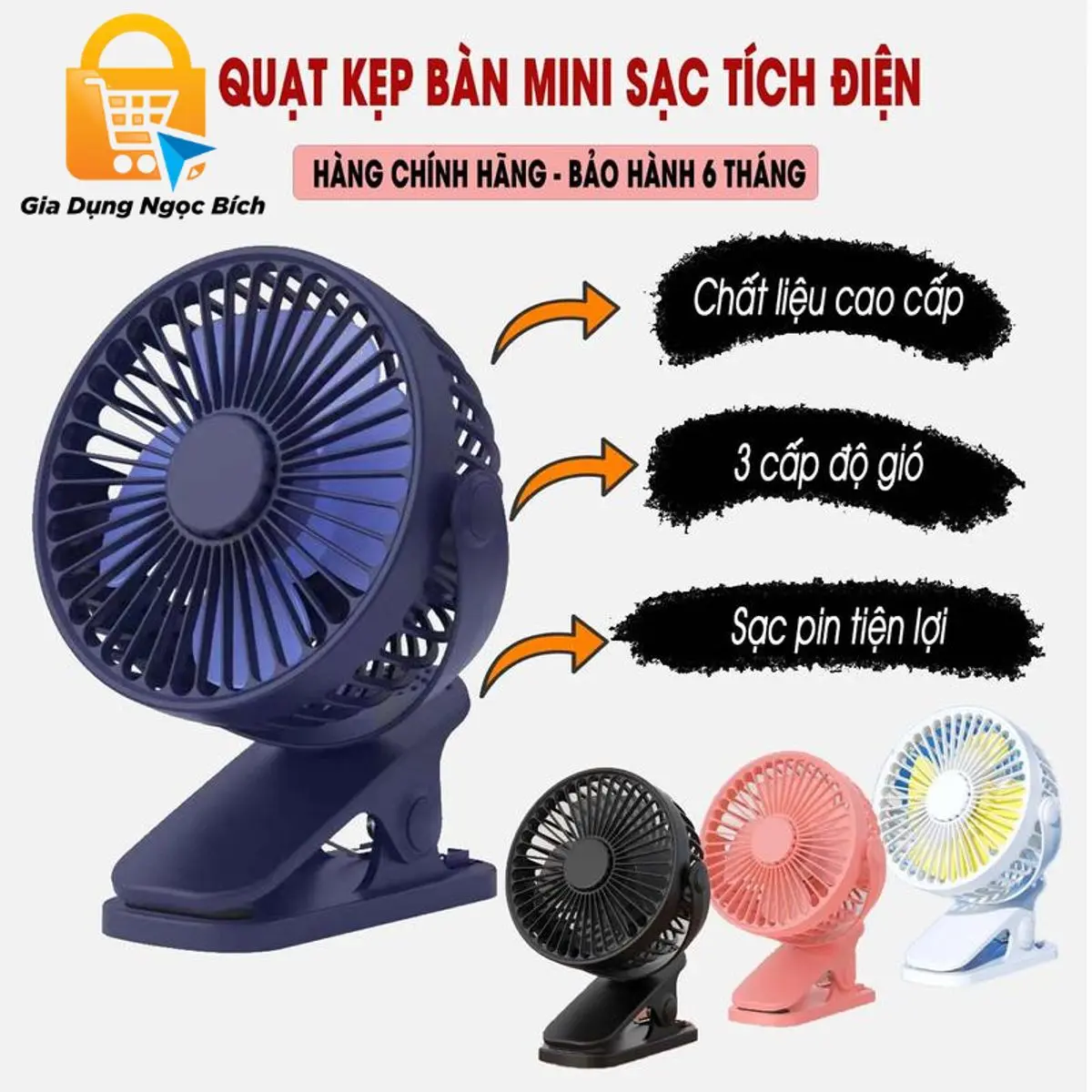 [ Hang Loai 1 ] Quạt mini để bàn, quạt tích điện chạy 6-8 giờ liên tục F06 - Final Fan , Tích hợp đèn ngủ và sạc Type-C