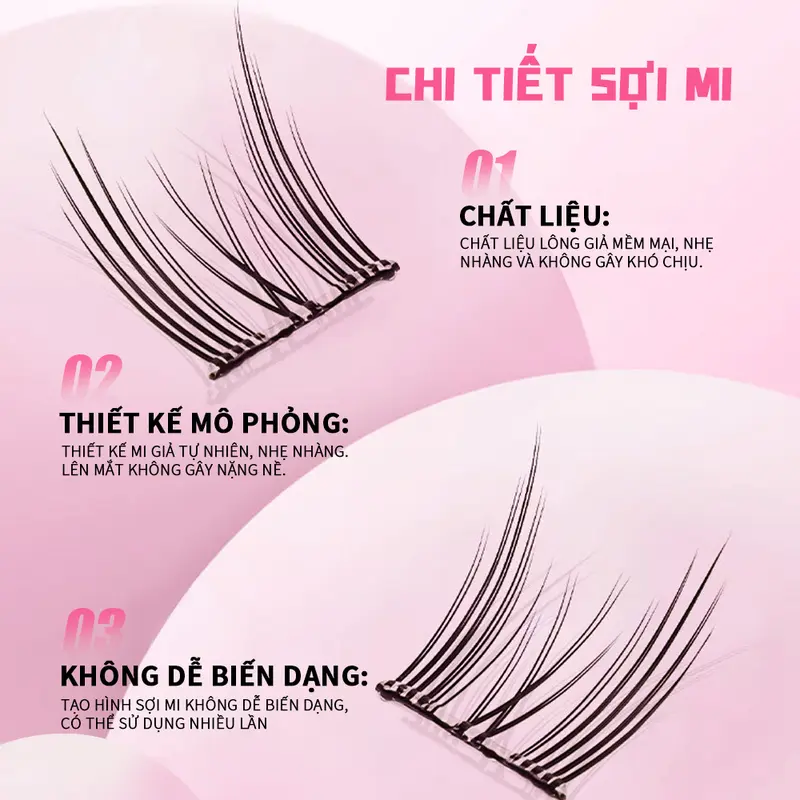 [ĐỘC QUYỀN LIVESTREAM] Mi giả tự nhiên có sẵn keo dùng để nối mi dạng đuôi cá loại A, có thể tái sử dụng nhiều lần 6