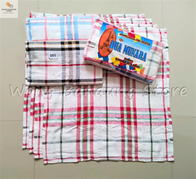 1 Lusin Lap Serbet Jumbo Warna Cap Dua Munara Kotak Besar 005 60 cm x 60 cm 3