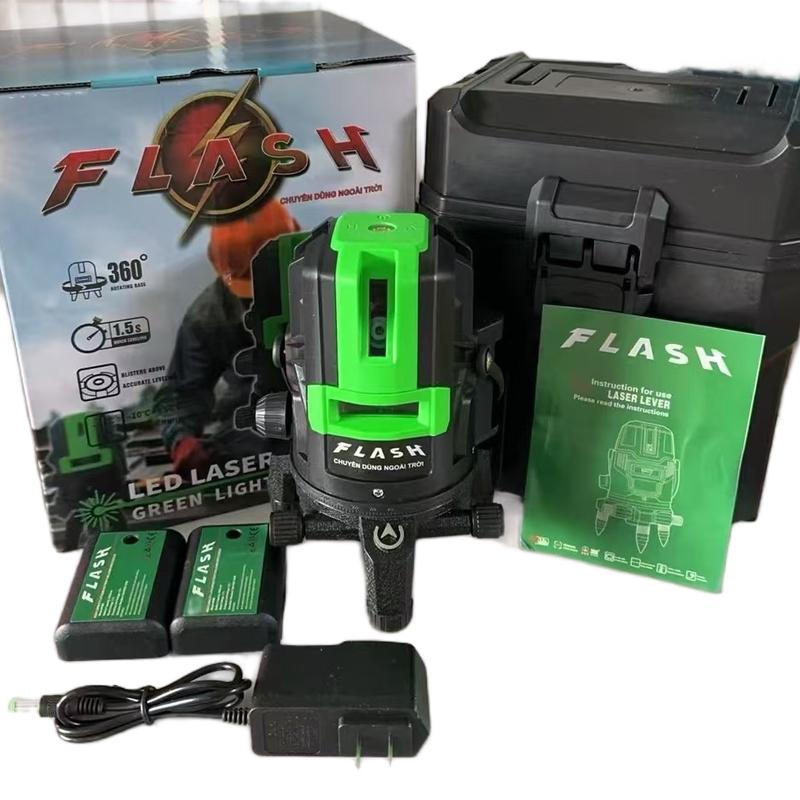 Máy cân bằng lazer 5 tia xanh ngọc FLASH CHUYÊN DÙNG NGOÀI TRỜI bóng siêu sáng