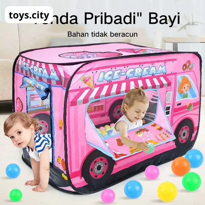 Portable Baby Tent Kid Crawling Tunnel Play Tent House Ball Pit Pool Tenda Anak-anak 1