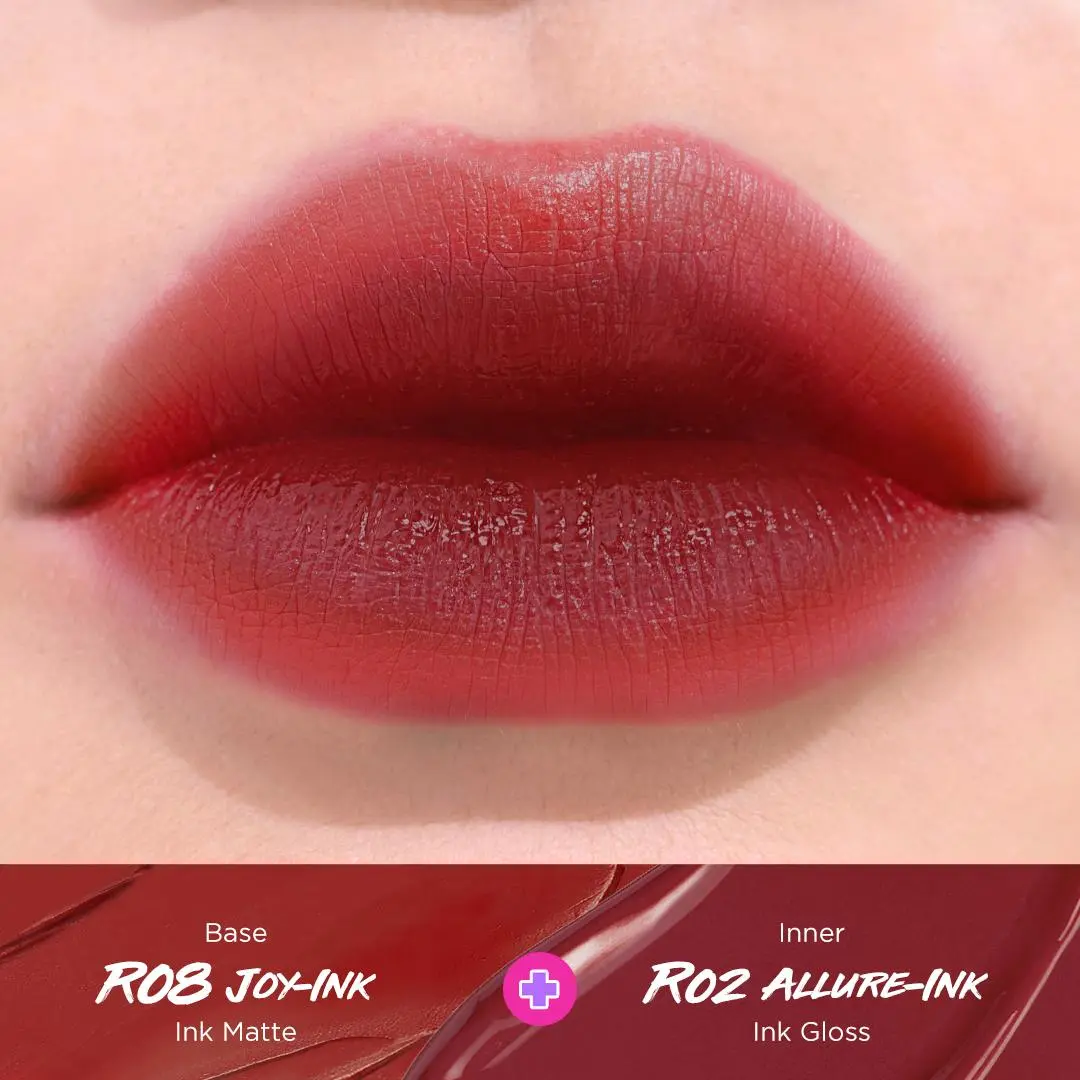 OMBRE [Matte] 08 Joy Ink + [Gloss] 02 Allure Ink
