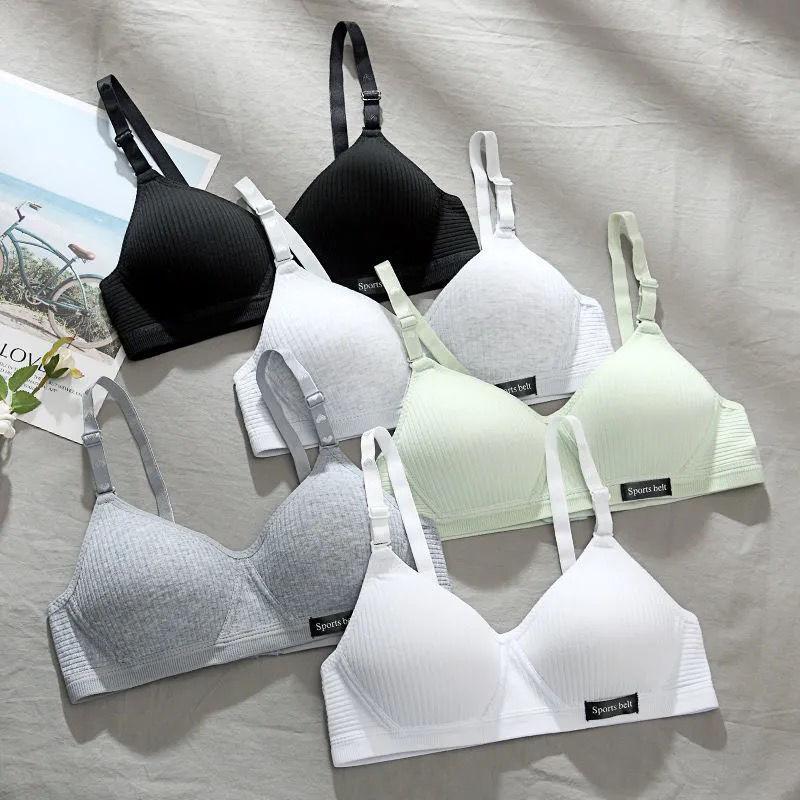 Combo 3 Áo Ngực nữ Cotton không gọng đệm mỏng thoáng khí KING SHOP A554 Bra Women Đen áocon nữ ômngực Tua Rua