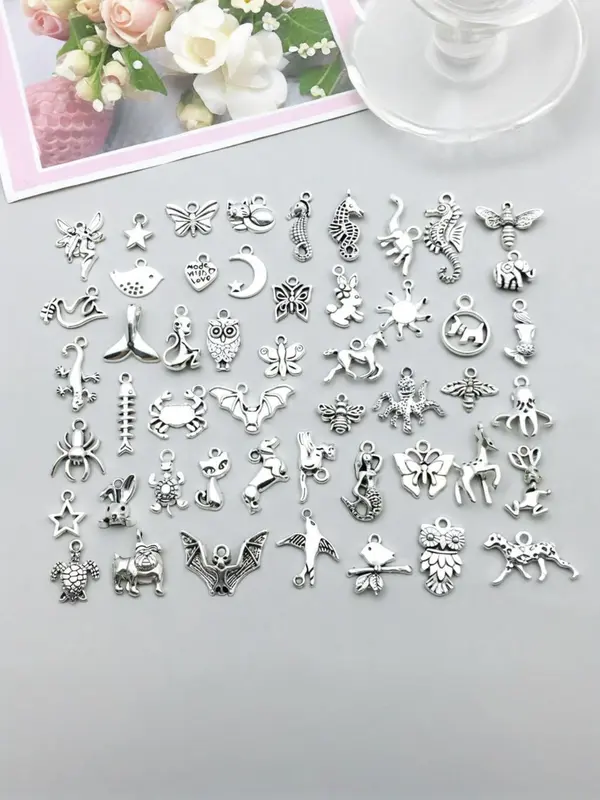 Animal Series Charms, Mixed Shaped Pendant, DIY Jewelry Making Supplies for Bracelet & Necklace, Fashion Accessories for Women & Girls 0