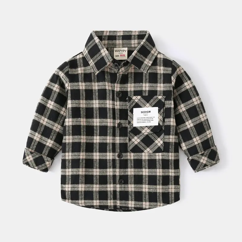 Crisbelleshop CR1203 Kemeja anak laki laki lengan panjang casual - Kemeja anak cowok - Baju anak fashion