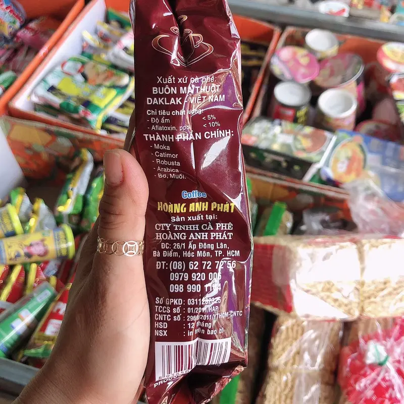 (Combo 2 bich 1kg)Cà Phê Pha Phin Hoàng Anh Phát H’REN RINA Cao Cấp - Gói 500g 6