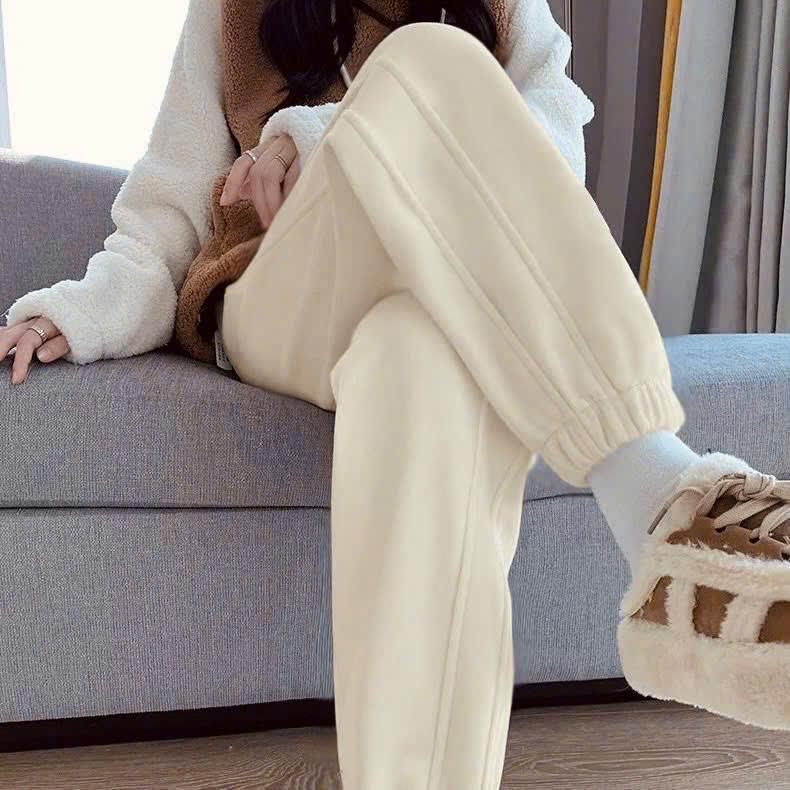 Quần Ống Rộng Dáng Suông MỚI NAD Unisex Hai Sọc Kẻ - Quần Jogger Thể Thao Nam Nữ Vải Nỉ bông dày dặn Hotrend  2