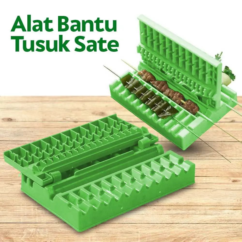 Alat Bantu Tusuk Sate Skewers Kebab Maker String Box