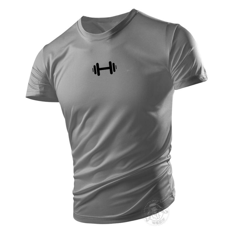 Summer Men's New Short Sleeve Tops Slim Gym Burning Fat Quick Drying Undershirt Half Sleeve T-shirt Basketball Sportswear 1