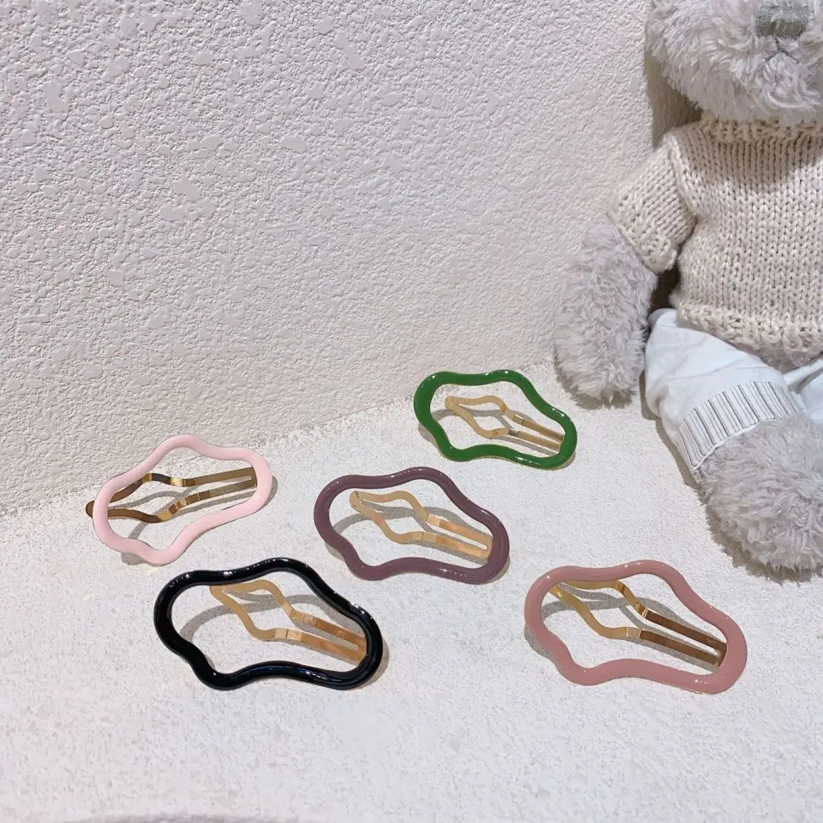 Embroidered cloud bb clip hairpin women 2025 new hairline clip hairpin head accessory back of the head broken hairpin clip