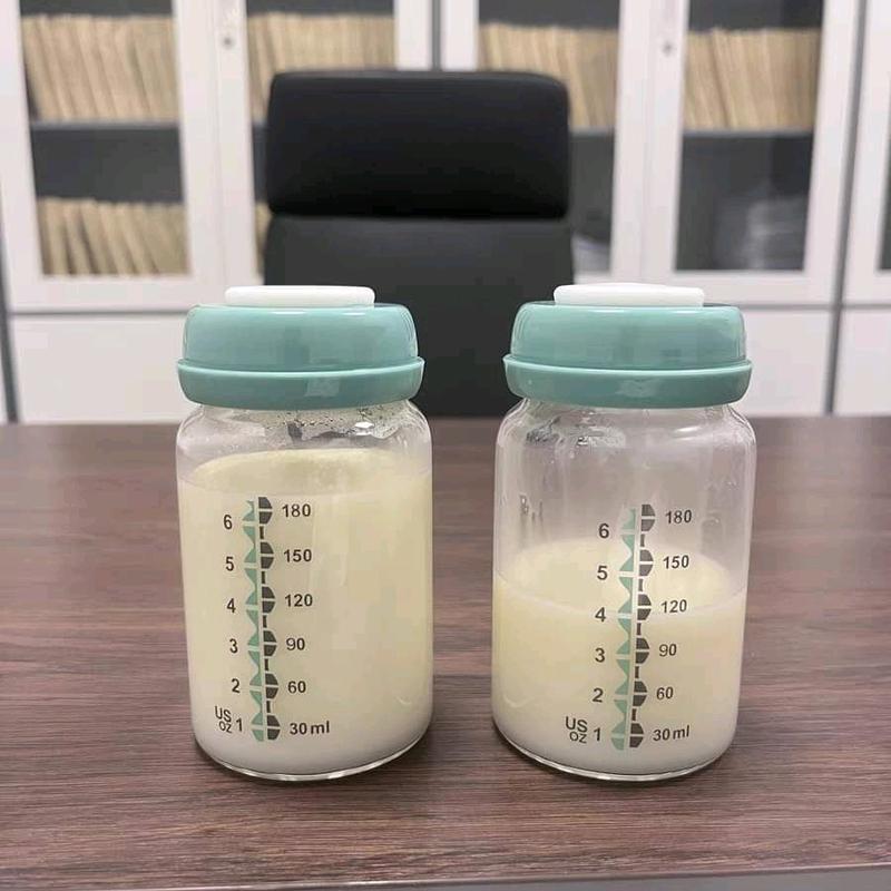   ĐƠN TRÊN 260K TẶNG 1 THÌA SILICON Bình trữ sữa thủy tinh cổ rộng 180ml PHANPY bảo quản sữa mẹ trữ lạnh sữa mẹ hâm sữa 