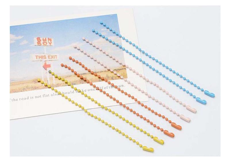 Product Introduction of ห่วงโซ่ลูกปัดสีรุ้ง การค้นพบเครื่องประดับ DIY สำหรับ ทำพวงกุญแจ อุปกรณ์ทำมือ 19