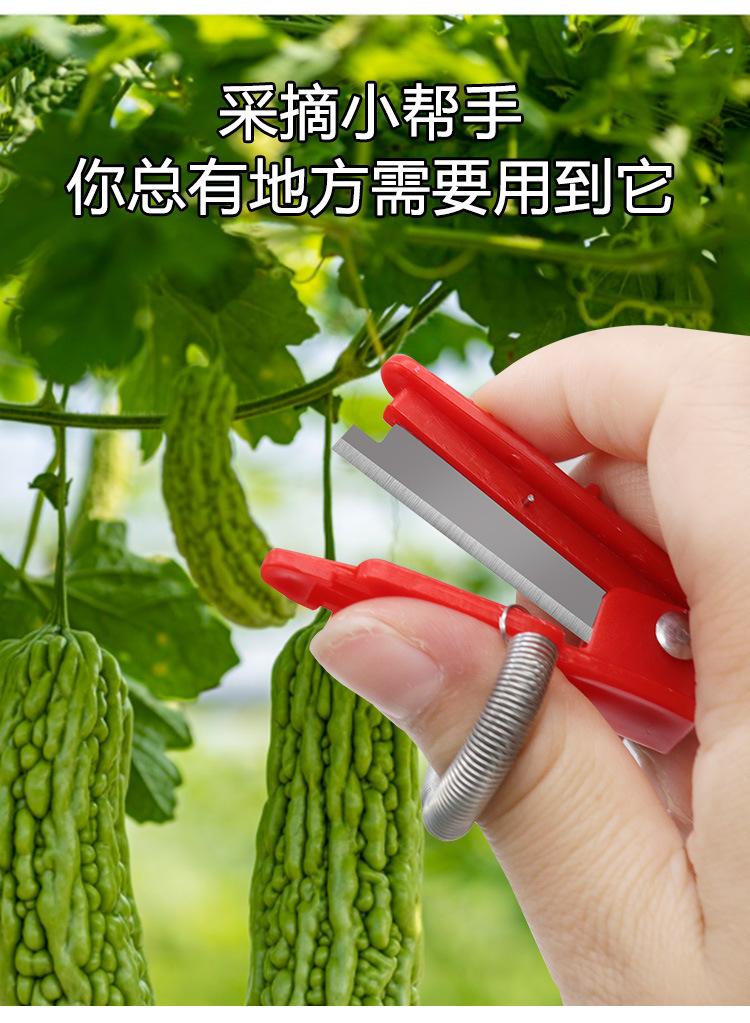 Product Introduction of Garden Thumb Knife, Finger Pick Ring Knife, Garden Cutter For Fruits, Vegetables, Flowers, Fruit Finger Picker, Handy Garden Tool 5
