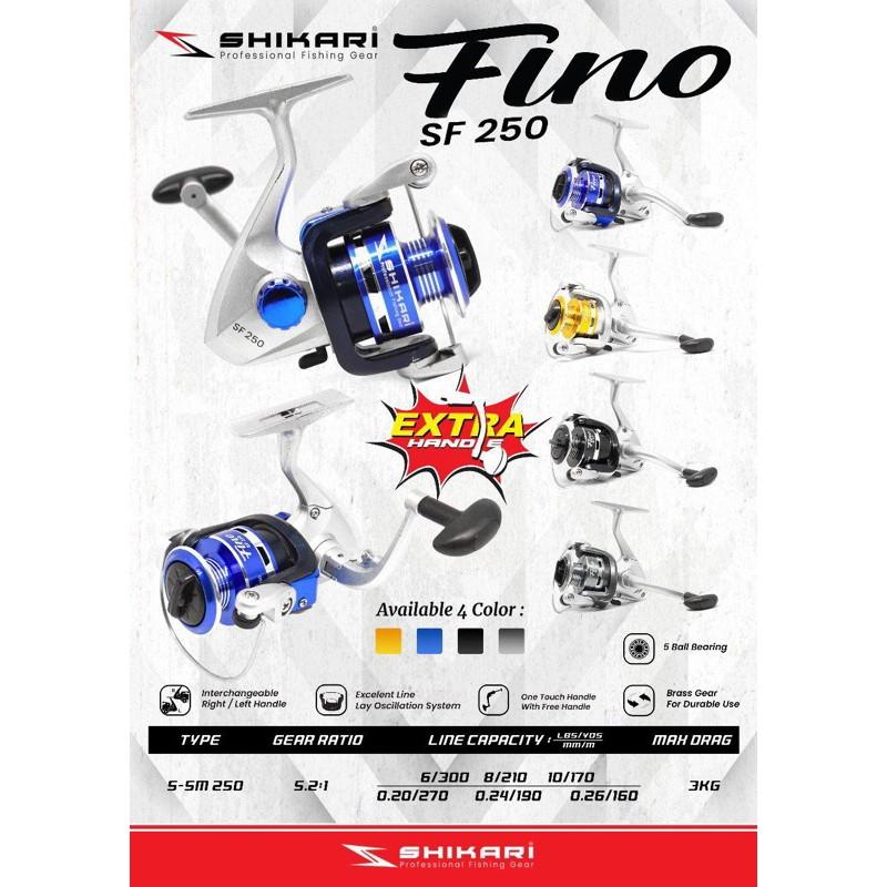 Reel Pancing Shikari Fino Shimura 5 bearing 250 Setara 1000 ( Serupa Daido) Bonus Handle