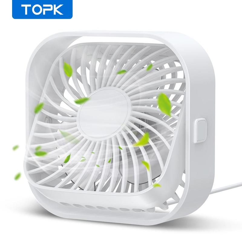 USB Powered Desk Fan, 360° Adjustable Angle Mini Fan, Portable 3 Wind Speeds Desktop Fan, Adjustment Table Fan For Home Office Car 1