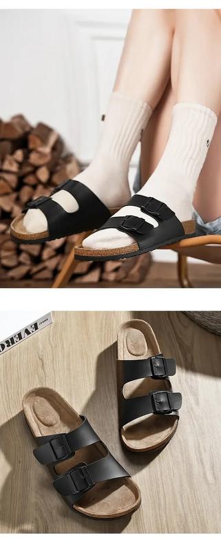 Product Introduction of Selipar Kulit Gabus, Untuk Lelaki dan Pasangan, Gaya Retro, Selipar Musim Panas, Fesyen, Sandal Pantai Kasual, Selipar 13