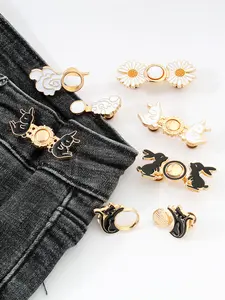 Kancing Jeans Adjustable Karakter Pengecil Pinggang Celana Jeans Kancing Ajaib