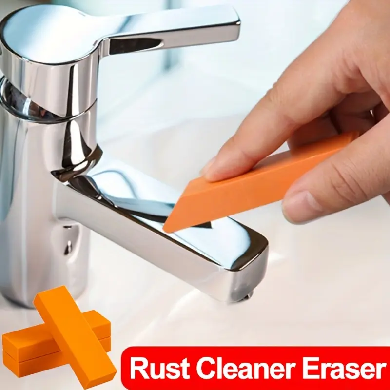 Magic Cleaning Eraser, Safe Rubber Scrubber Tool, Effortless Household Stain and Rust Remover, Uncharged, for Bathroom Glass, Kitchen Pots