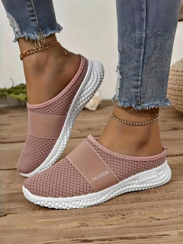 Women's Fashionable Solid Color Mules, Casual Soft Platform Slip on Walking Shoes, Breathable Comfortable Shoes for Daily Wear for Women & Girls 2