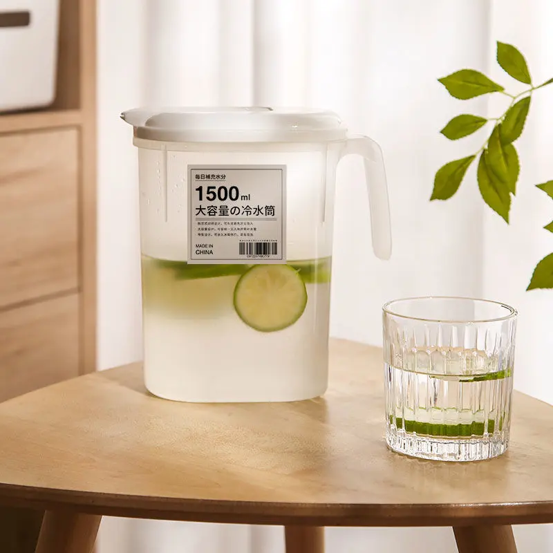 Refrigerator, cold water pot, heat-resistant household, large capacity plastic cup for water storage, summer beverage, cooling water bucket, cold water cylinder