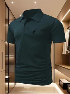 Camisa tipo polo para hombre Ice Cool de secado rápido, mezcla de poliéster y elastano, absorción de humedad para verano, deportes de alta resistencia, estilo ajustado casual