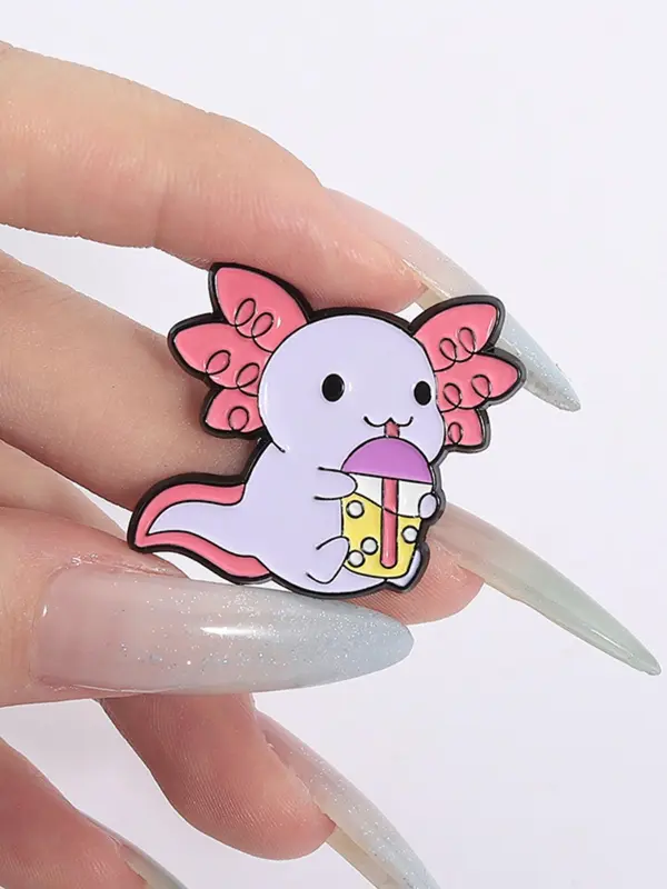 Cute Cartoon Frog Design Brooch, Fashion Alloy Badge for Women & Men, Enamel Pin Suitable for Backpacks, Jeans, Scarves, Hats Decoration 8