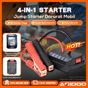 Starter jumper mobil portabel Starter jumper aki mobil Kotak jumper portabel baterai lithium Paket baterai booster mobil yang kuat Aki Mobil Starter Baterai soket konverter daya multifungsi 2 USB Alat Starter Dar