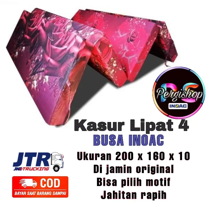 KASUR LIPAT INOAC KASUR LIPAT 4 BUSA INOAC TEBAL 5cm sd 10cm SEMUA UKURAN GARANSI KEMPES