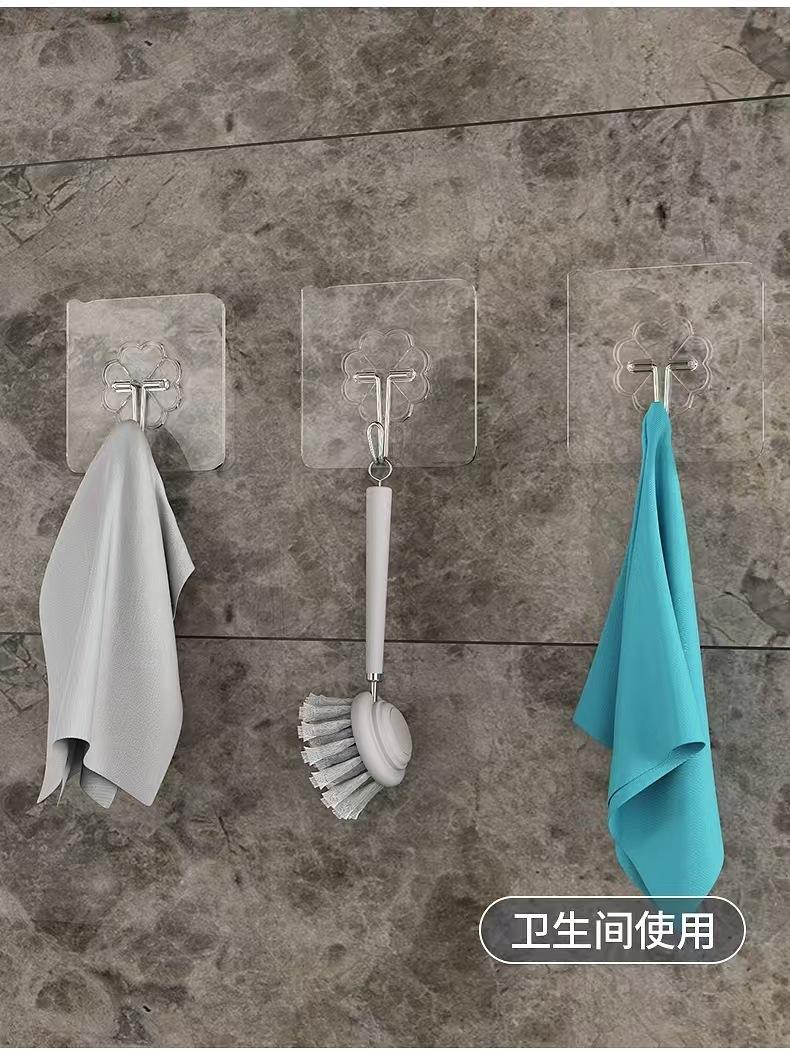 Product Introduction of Móc Dính, Trong Suốt, Không Cần Đục Lỗ, Độ Nhớt Mạnh, Móc Acrylic Móng Tay Liền Mạch, Thích Hợp Cho Ký Túc Xá, Phòng Tắm Và Nhà Bếp, Làm Bằng Thép Không Gỉ 8