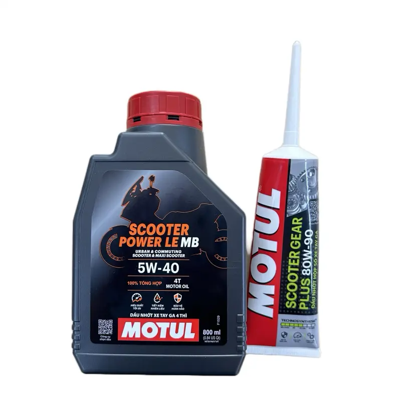 C0MB0 Nhớt Motul Scooter Power LE 5W40 0.8L cho xe tay ga