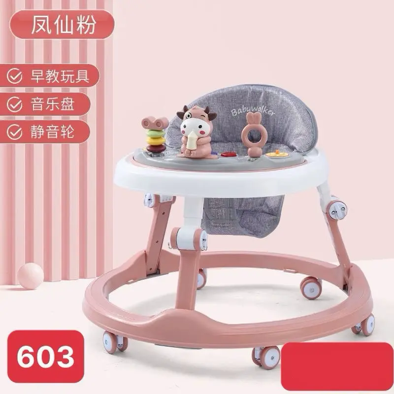 Xe tròn tập đi dành cho bé con bò sữa mã 603 ghế  lắc lư 4