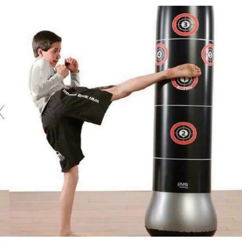 bao trụ đấm bốc bơm hơi tự cân bằng Cao Su Nam Đồng bao đấm boxing đã nhồi sẵng 0