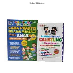 Paket 2 Buku Abacaga Full Color Cara Praktis Belajar Untuk Anak - Super Pintar Calistung rahasia