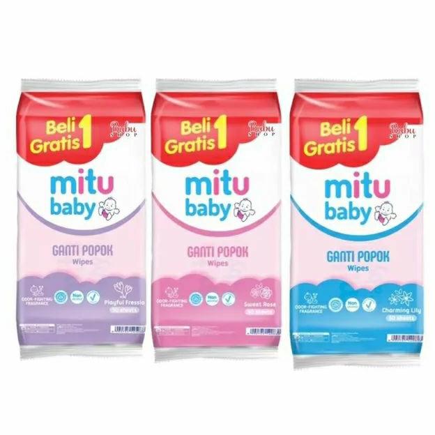 Tissu Tisu Basah Bayi Mitu 50 sheet BUY 1 GET 1 0