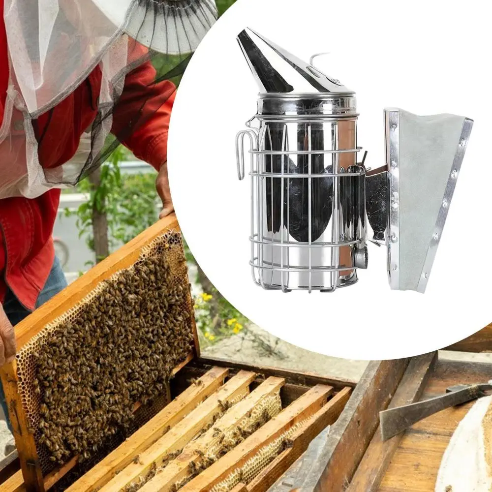 Bee Hive Smoker with Heat Shield Beekeeper Sturdy Beekeeping Equipment