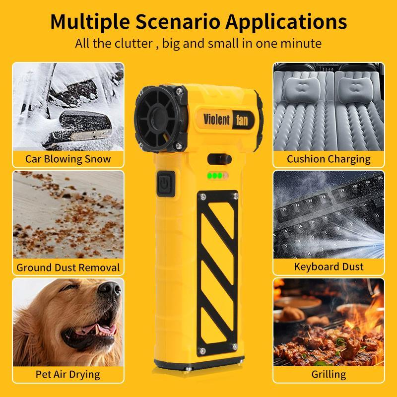 【KEELAT-KMTF01】Kipas Angin Turbo Mini Motor Brushless Portabel Angin kencang Saku Genggam Kipas tangan Jet Fan