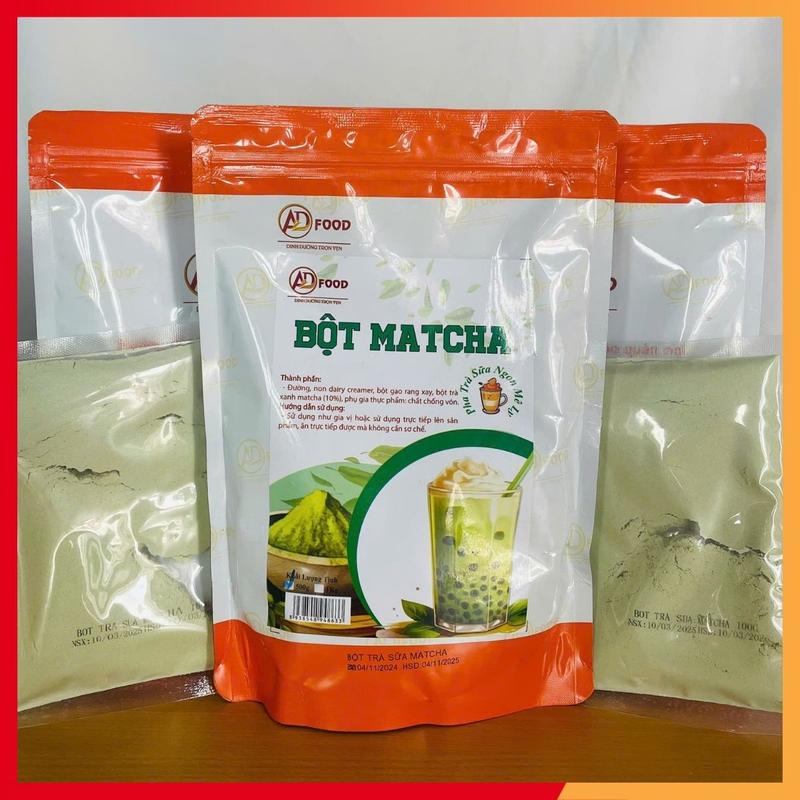 500g Bột trà sữa Matcha ADFOOD - nguyên liệu pha trà sữa tại nhà, hương vị đậm đà, tiện dụng, dễ pha chế và kết hợp với kem cheese, topping 4