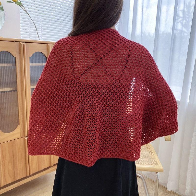 Product Introduction of Selendang rajutan untuk wanita, potongan musim bunga dan musim panas, Slim Fit, pad bahu pelangsing, bilik berhawa dingin, Perlindungan matahari, wanita internet panas 4