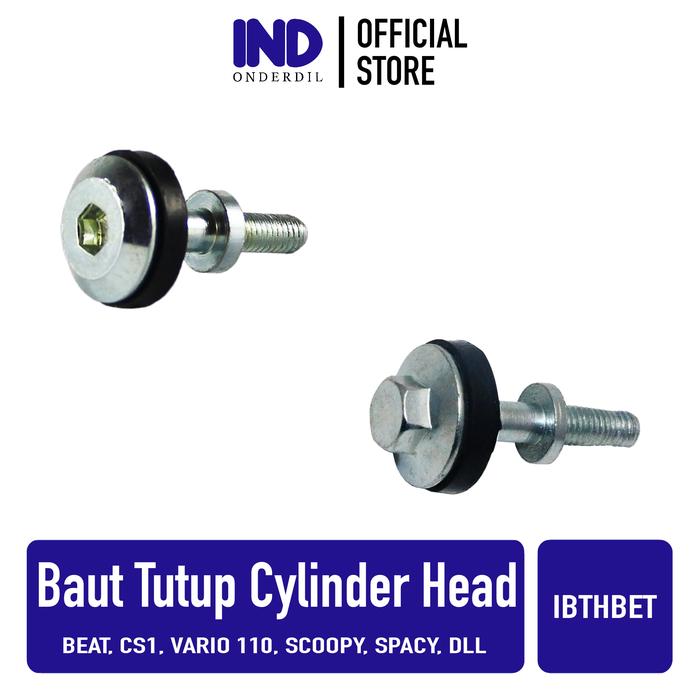 Gambar IND Onderdil Baut-Baud Tutup Head Cover Mesin-Cylinder-Silinder Head-Seal Beat/Vario 110-Techno - Pas, Standar dari IND Onderdil Kota Bandung 5 Tokopedia