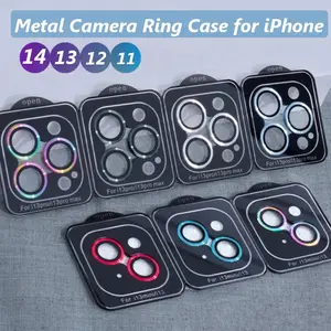 Stok Lokal + Casing Pelindung Lensa Ponsel Cakupan Penuh for iPhone 13 11 Pro Max 12 14 15 16 17 Pro Max 14 15 Plus 11 Pro 13 Mini Penutup Pelindung Lensa Kamera