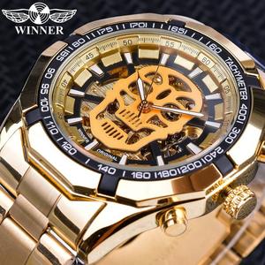 Jam Tangan Mekanikal, Model Pemenang, Fesyen dan Kasual, Reka Bentuk Tengkorak Berkilau dan Berongga, Jam Tangan Lelaki, Reka Bentuk Personaliti Elegan, Model Jualan Panas, 2025