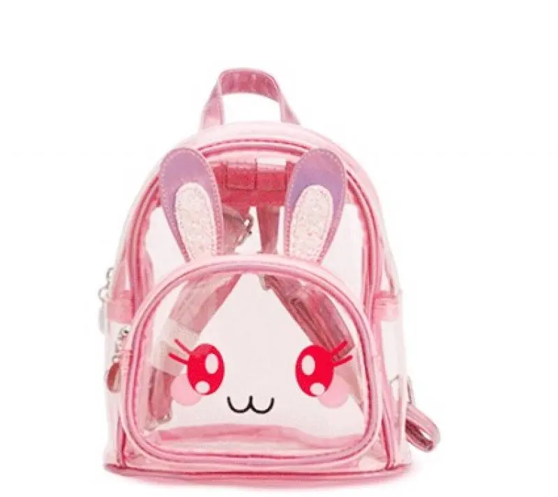 Tas Ransel Sekolah Anak Mika Transparan Motif Mini karakter- Tas Sekolah Anak - Tas Anak Perempuan Fashion Motif 3