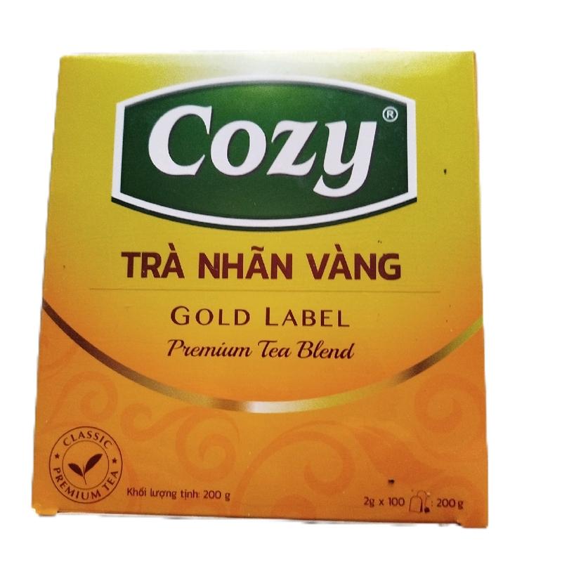 Trà Cozy nhãn vàng (100gói×2g) - nước trà tinh khiết Tea Chè
