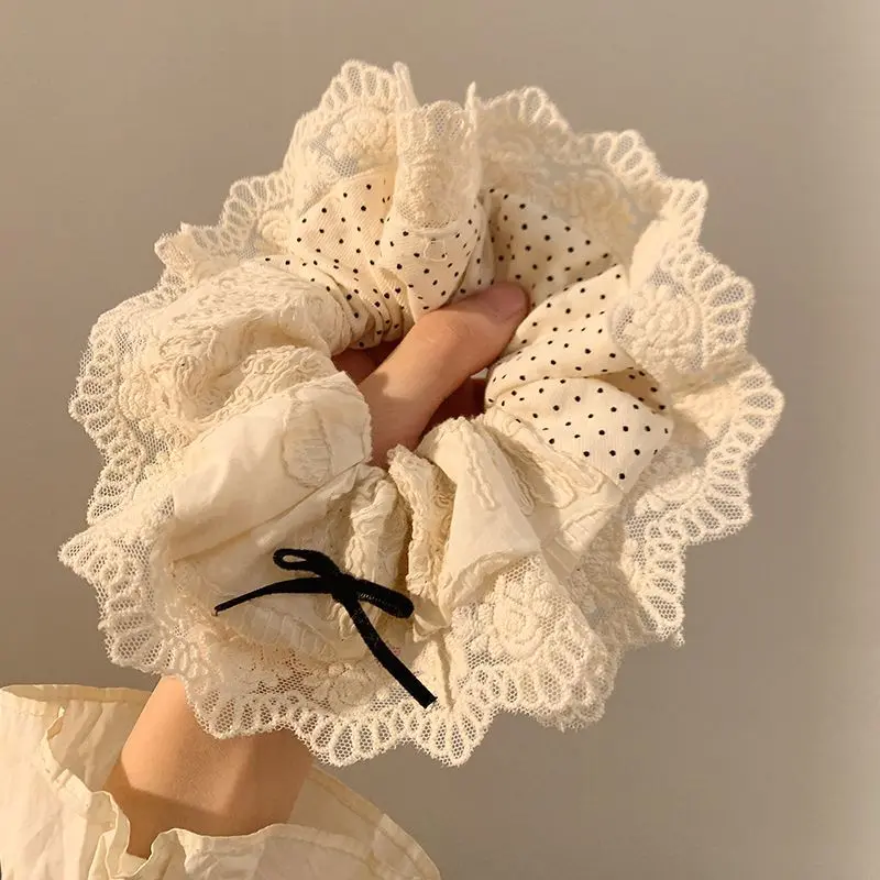 Scrunchie Hoa Nhẹ Nhàng, Phong Cách Hàn Quốc, Nghệ Thuật, Bóng Lớn, Băng Đô Cài Tóc, Băng Đô, Phụ Kiện Tóc, Bán Chạy, Phong Cách Hoa, [Shop Bán Chạy] 4